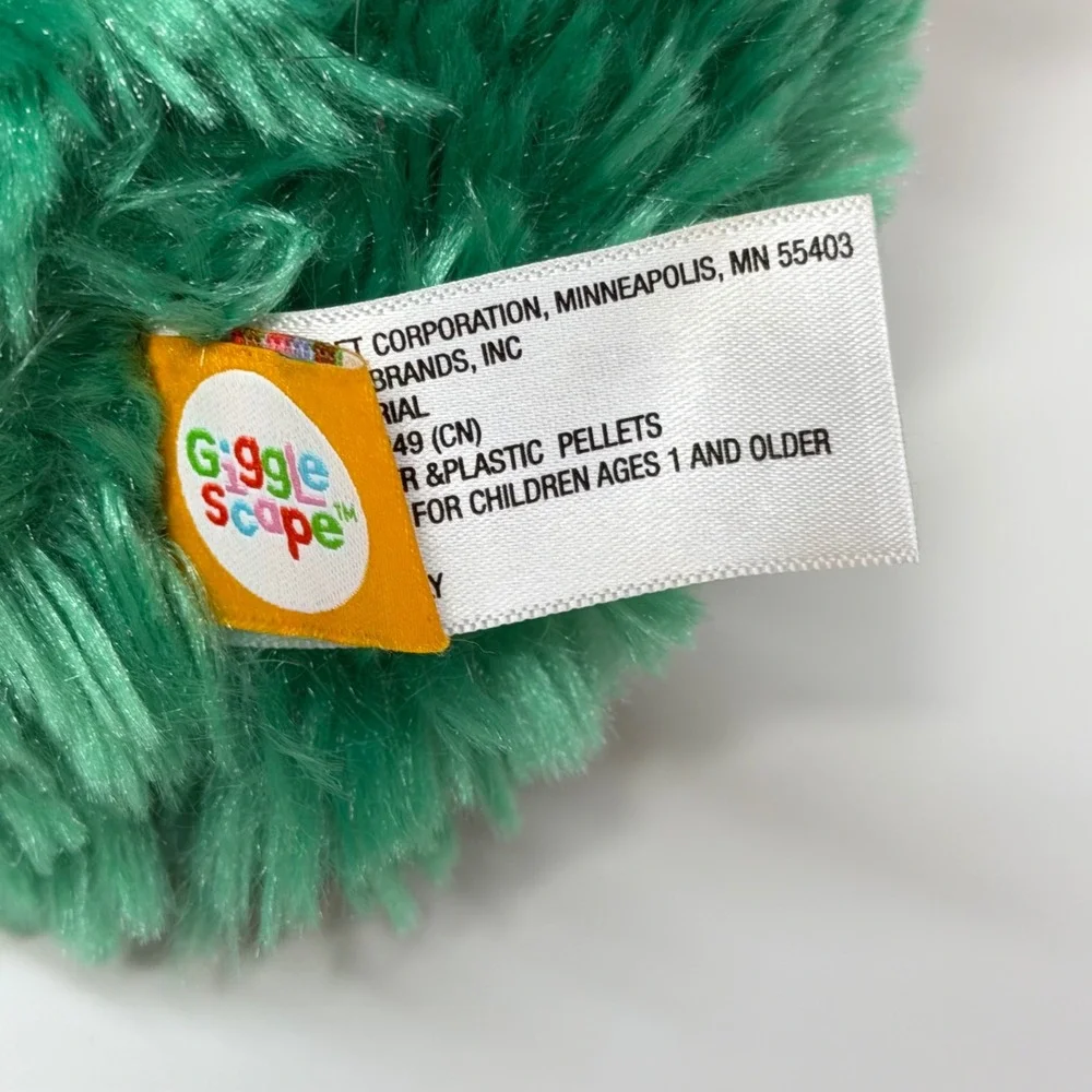 Gigglescape Green Monster Plush Stuffed Animal Fuzzy Kidcore Toy New